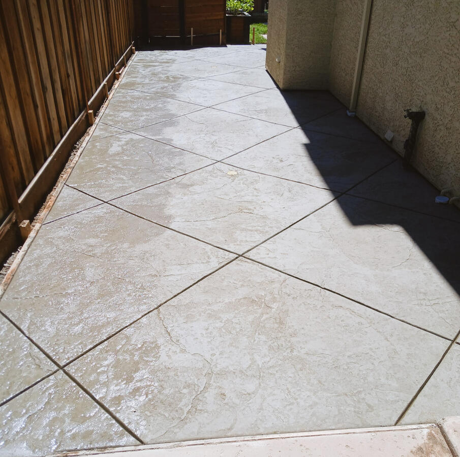 Natural Color Stamped Concrete